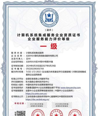 計算機系統(tǒng)集成服務(wù)企業(yè)資質(zhì)證書 投標加分的利器，ESCE認證多網(wǎng)可查